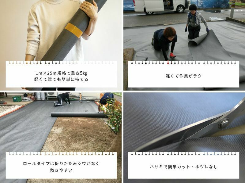 防草シート「砂利下専用草なしシート」 1m×25m | 防草シート専門店 防