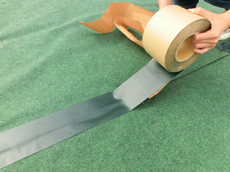 チガヤ防草シートテープ（グリーン）10cm×25m　8巻入り１ケース チガヤシートⓇ – 白崎コーポレーション