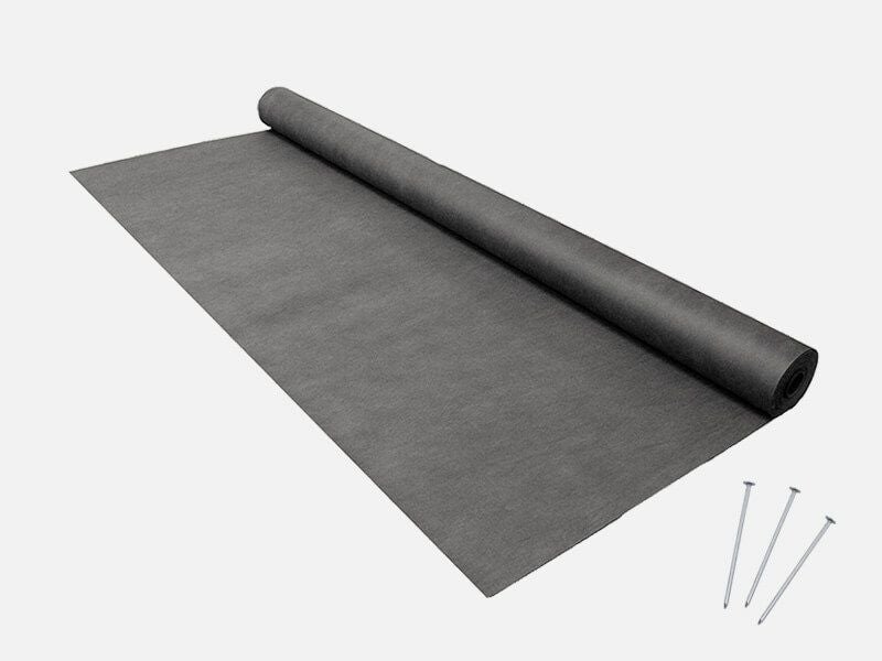 砂利・人工芝の下地に最適！雑草の芽も根も防ぐ!(大頭釘50本付)