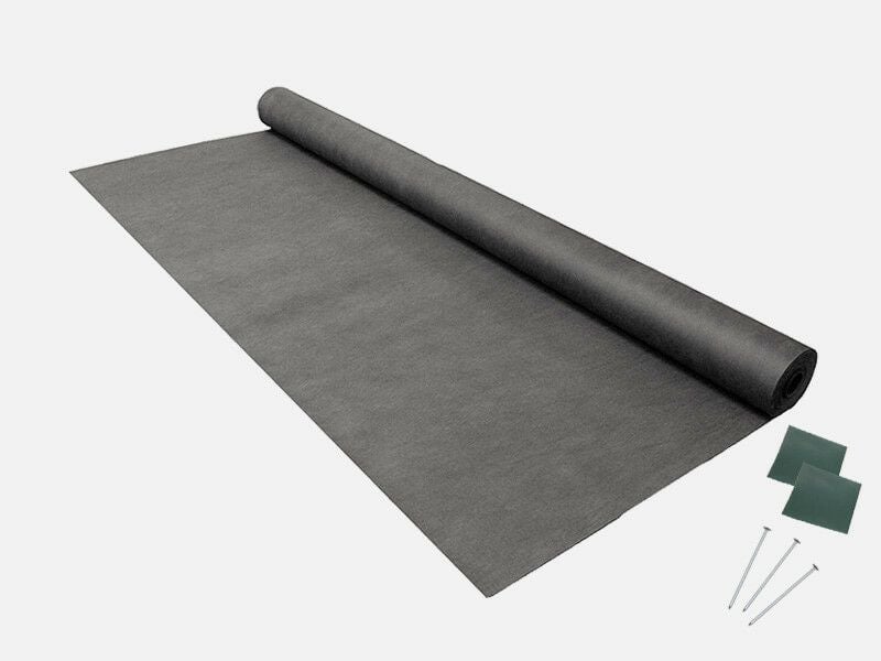砂利下専用草なしシートフルセット」 2m×25m+大頭釘50本+シール50枚